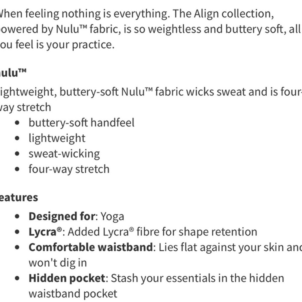Lululemon Athletica Align Leggings - Picture 8 of 8